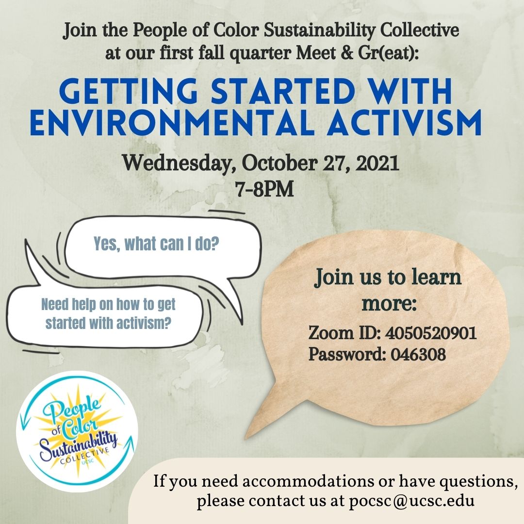 Fall Meet & Gr(eat) #1: Getting Started with Environmental Activism