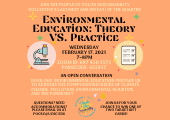Winter Meet and Greet #3: Environmental Education Theory vs Practice