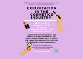 Spring Meet and Greet #2: Exploitation in the Cosmetics Industry